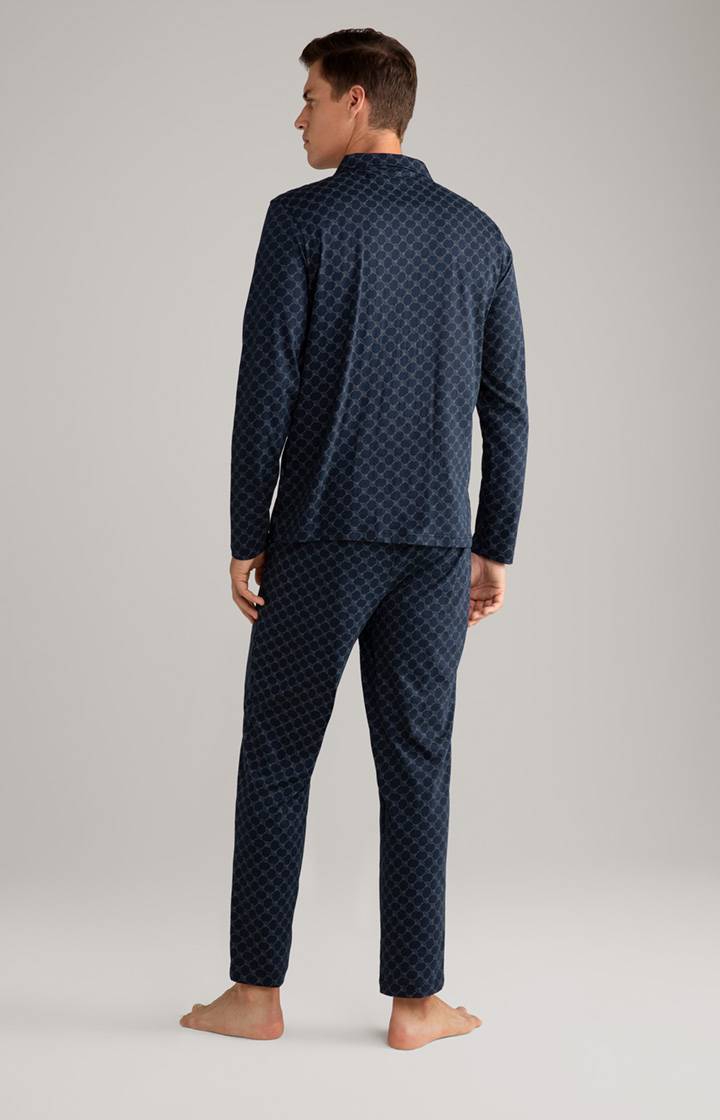 Joop Cornflower Baumwoll-Pyjama in Dunkelblau Jubiläumsangebot