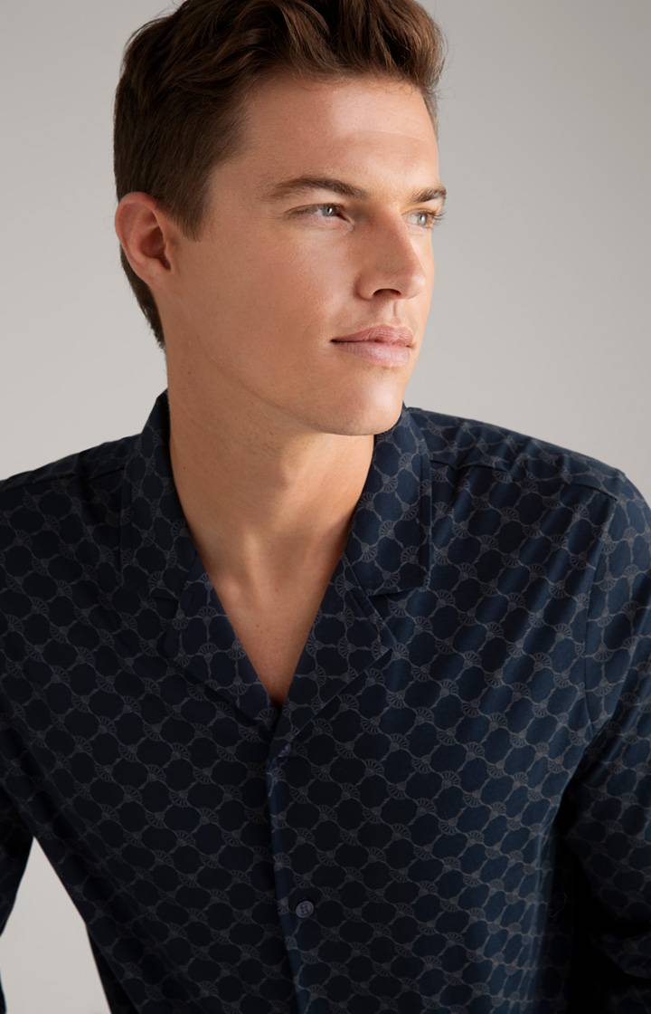 Joop Cornflower Baumwoll-Pyjama in Dunkelblau Jubiläumsangebot