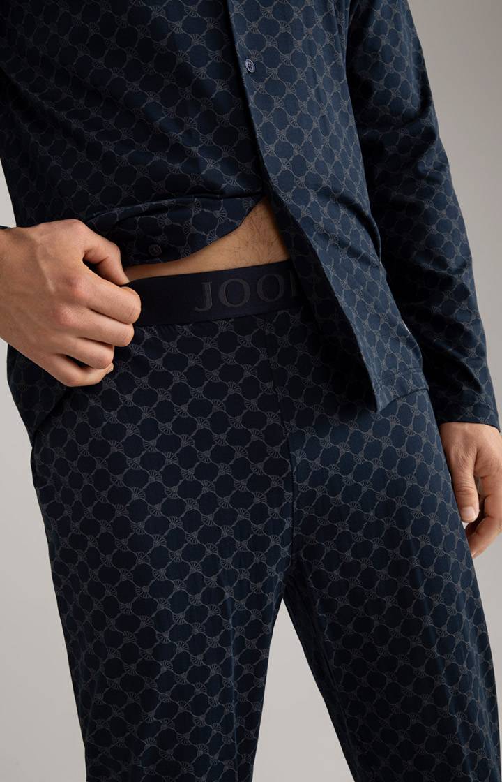 Joop Cornflower Baumwoll-Pyjama in Dunkelblau Jubiläumsangebot