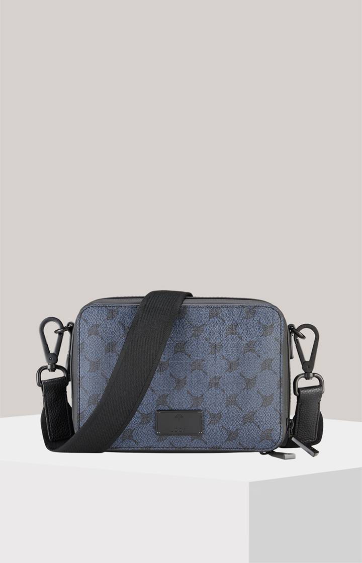 Joop Schultertasche Mazzolino Paolo in Dunkelblau gemustert