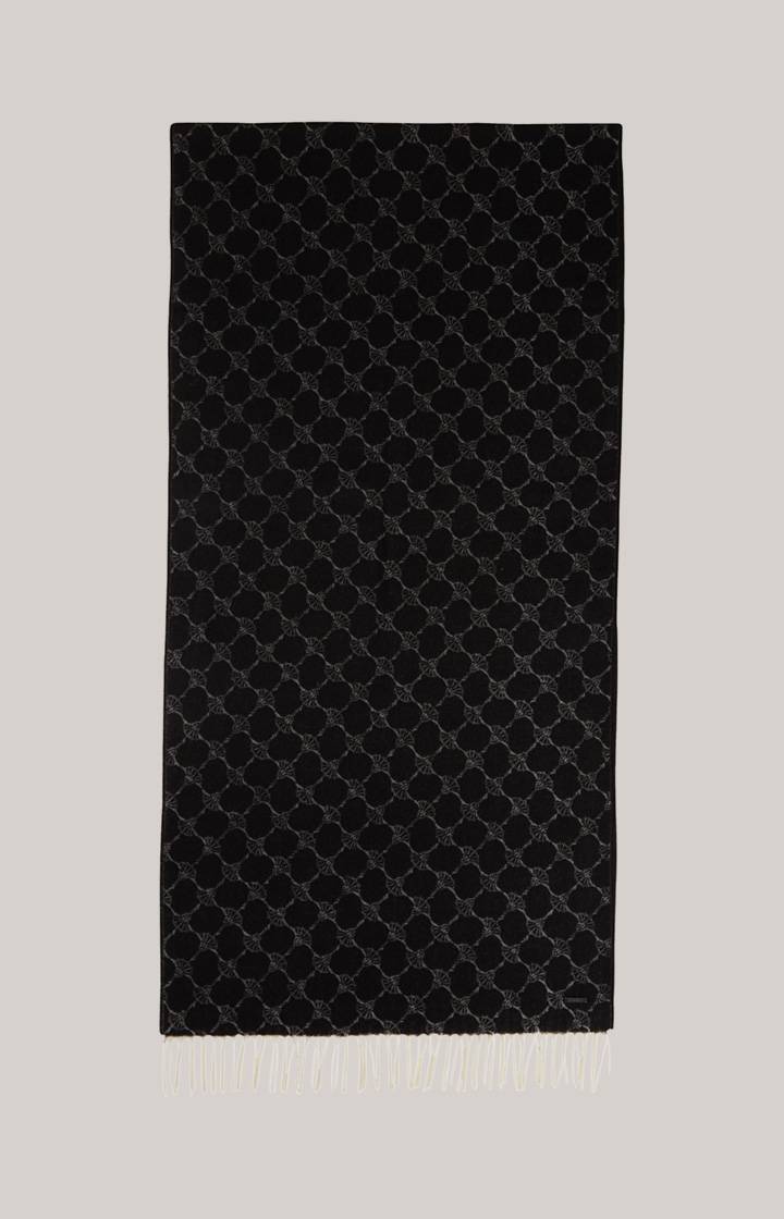 Joop Cornflower-Strick-Schal Fabio in Schwarz gemustert Cyber Monday