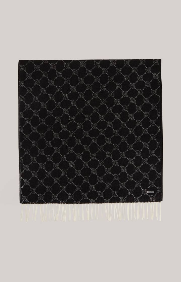 Joop Cornflower-Strick-Schal Fabio in Schwarz gemustert Cyber Monday