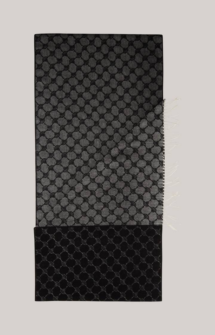 Joop Cornflower-Strick-Schal Fabio in Schwarz gemustert Cyber Monday