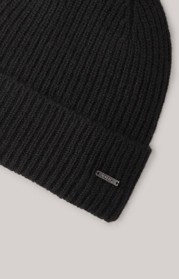 Joop Cashmere-Mütze Fenol in Schwarz Vatertagsangebot