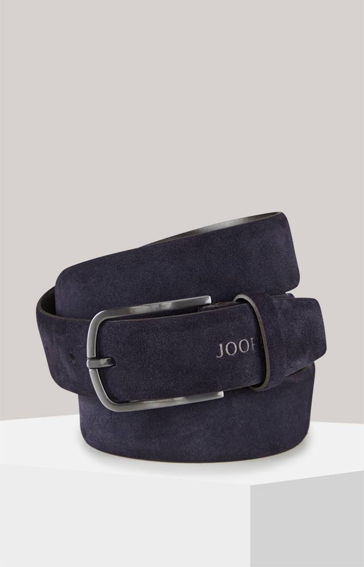 Joop Ledergürtel in Schwarz/Blau