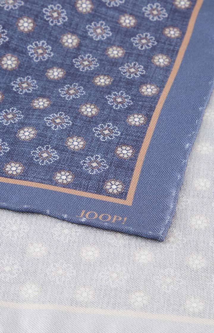 Joop Seiden-Einstecktuch in Dunkelblau/Beige Fabrikverkauf