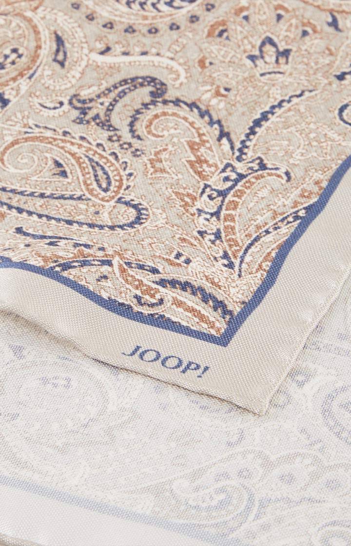 Joop Seiden-Einstecktuch in Beige/Navy Fabrikpreis