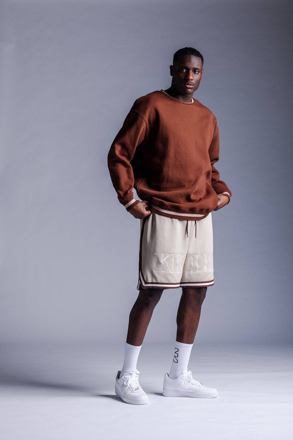 ﻿Karo Kauer Sweater Brown Begrenztes Angebot
