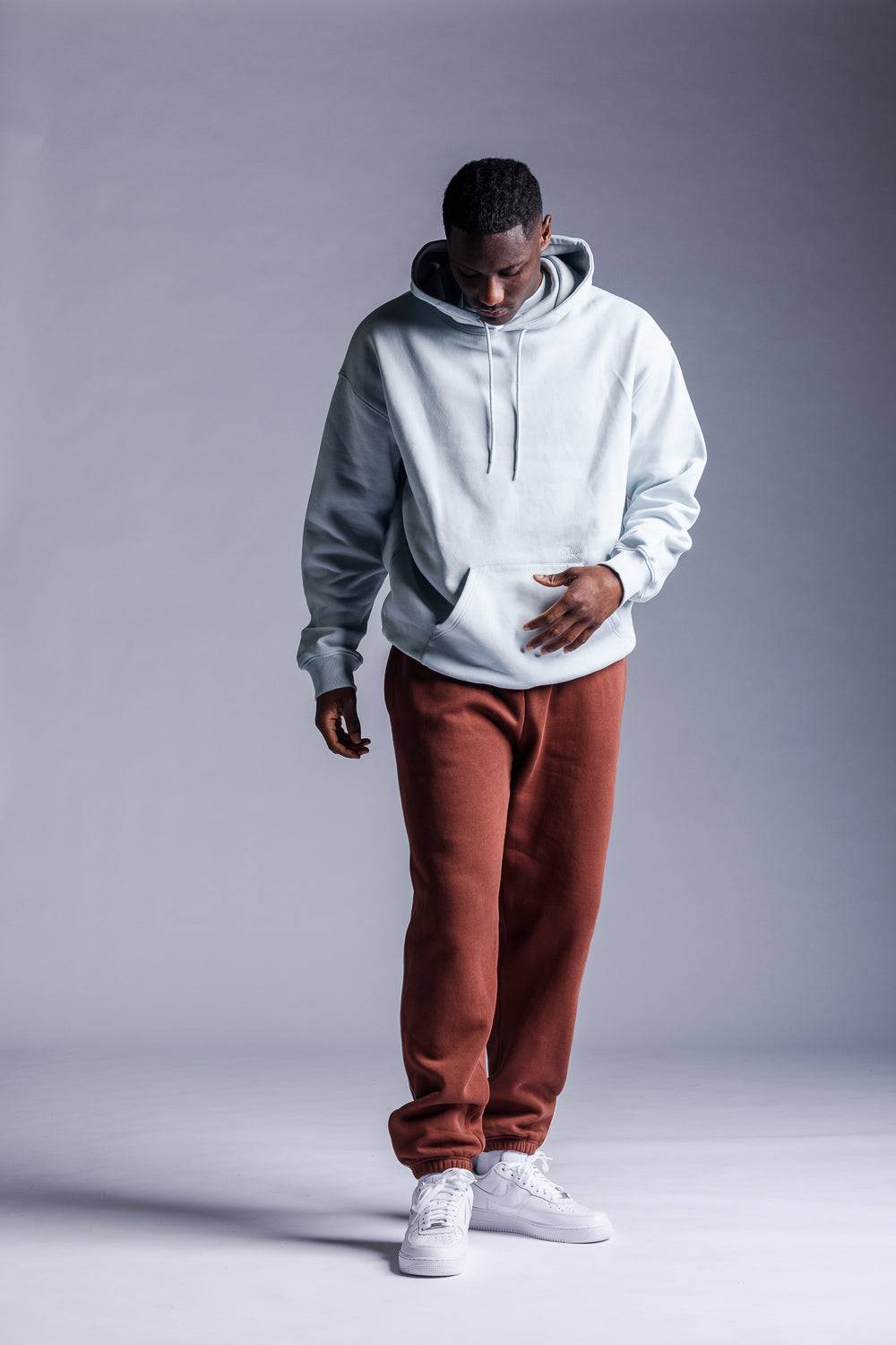 Karo Kauer Hoodie Ice Blue Preisnachlass