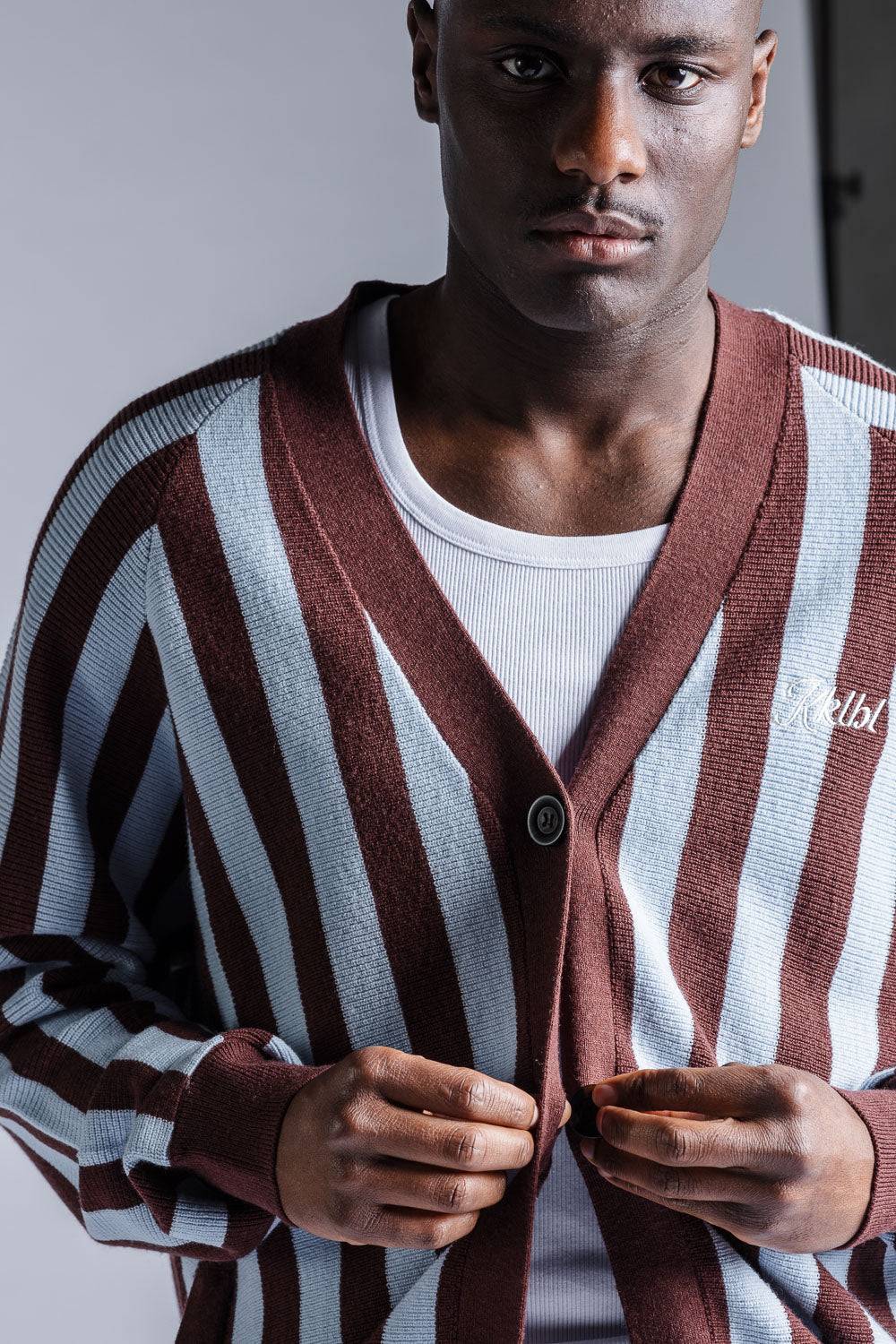 Karo Kauer Knit Cardigan Stripes Black Friday