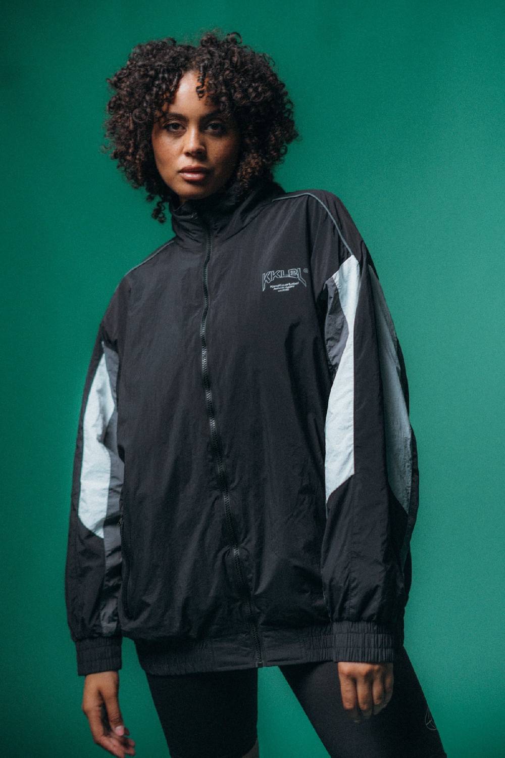 Karo Kauer Track Jacket Black Neueste Mode