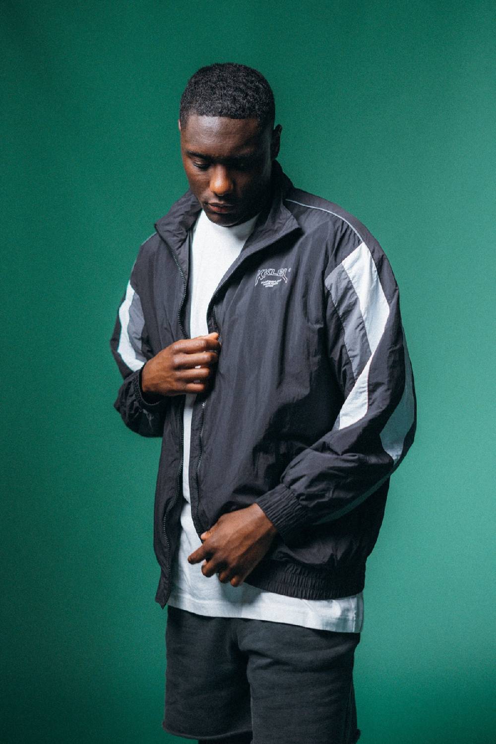 Karo Kauer Track Jacket Black Neueste Mode