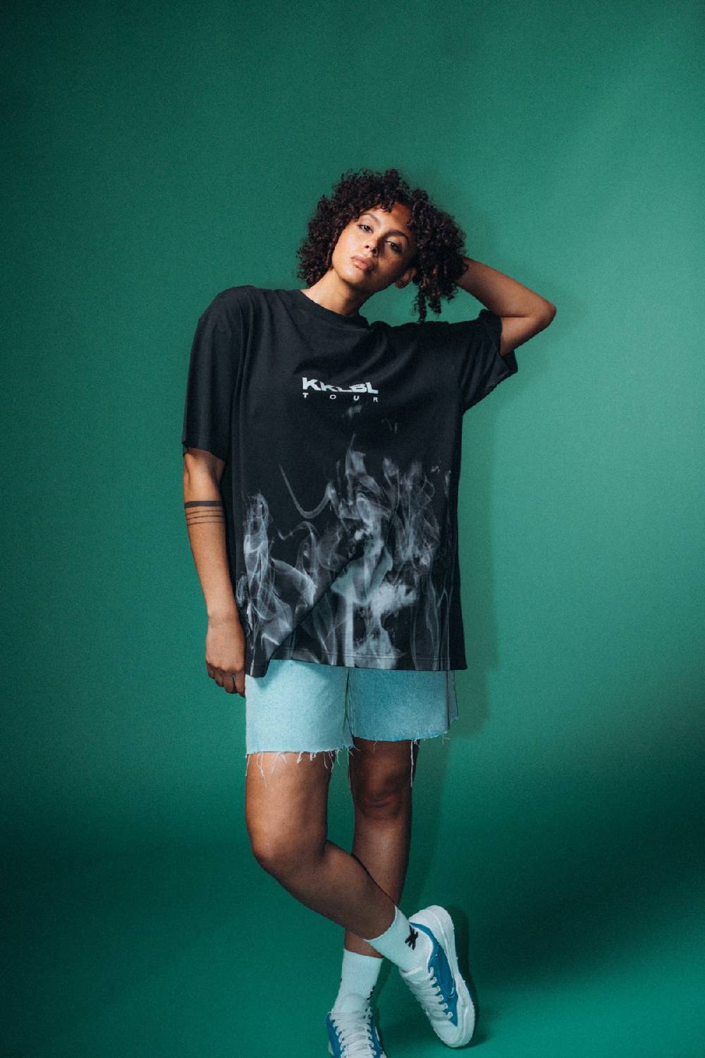 Karo Kauer Tour T-Shirt Smoke Black Saisonale Angebote