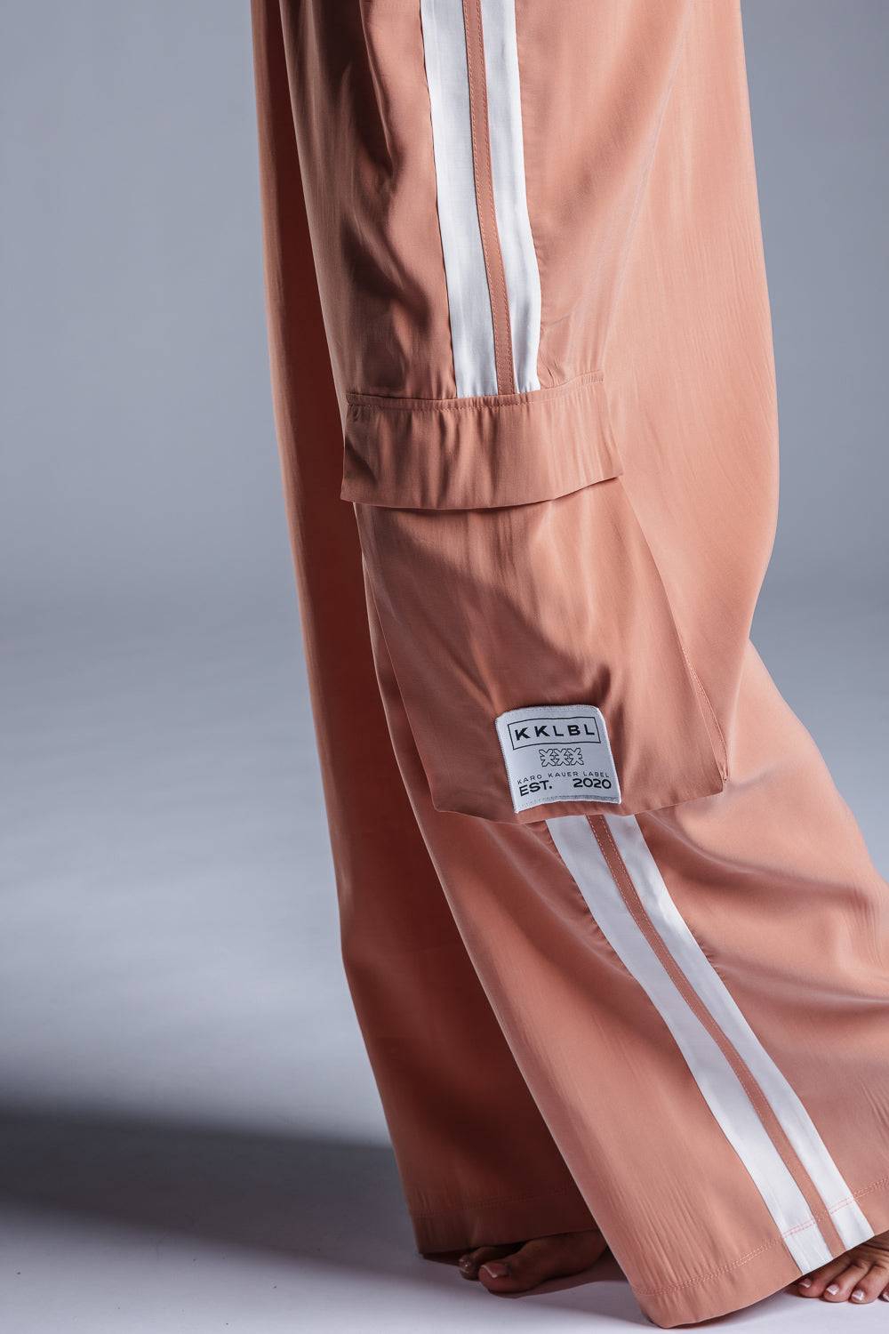 Karo Kauer Wide Leg Pants Rosewood Sonderangebot der Fabrik