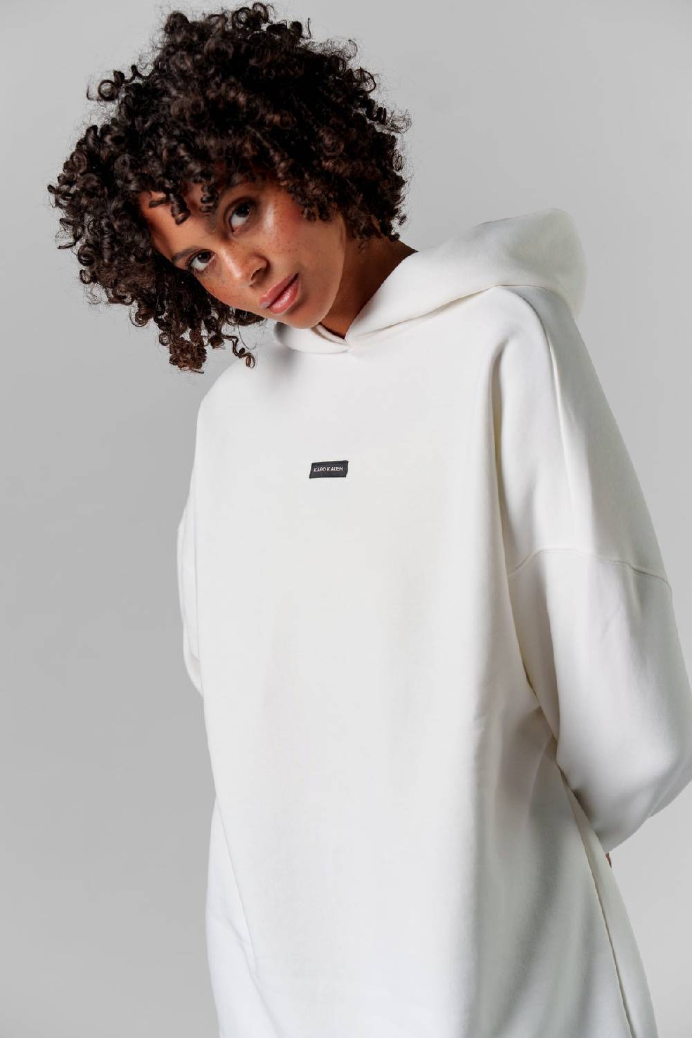 Karo Kauer Hoodie Dress Creme Riesige Rabatte