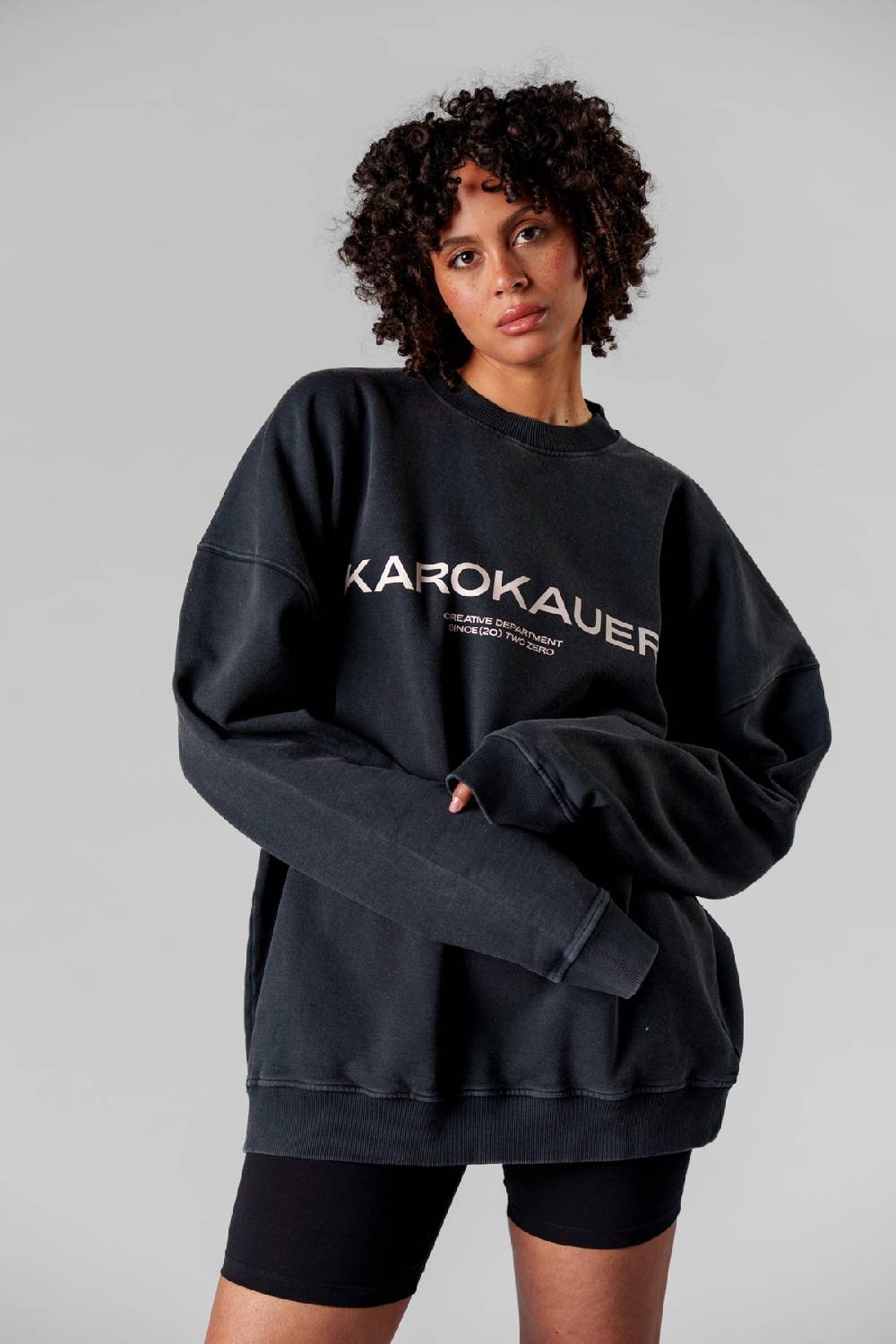 Karo Kauer Sweater Washed Grey 50% Rabatt mit kostenlosem Versand