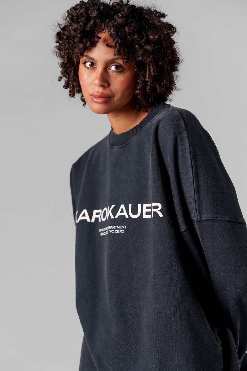 Karo Kauer Sweater Washed Grey 50% Rabatt mit kostenlosem Versand