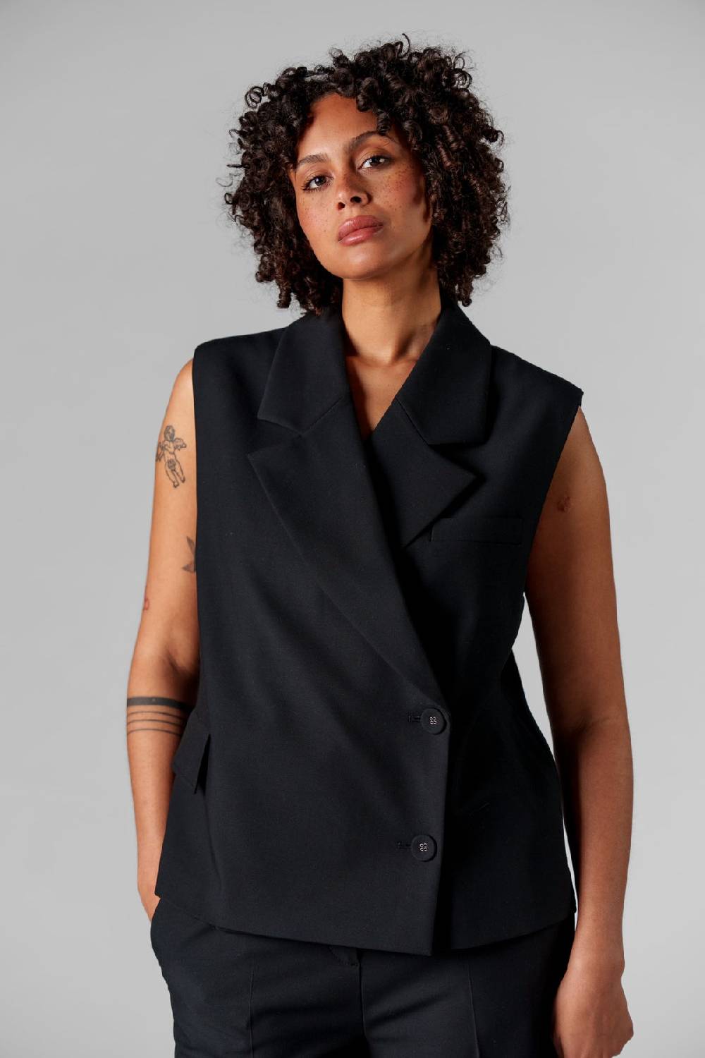 Karo Kauer Formal Vest Black Clearance-Verkauf