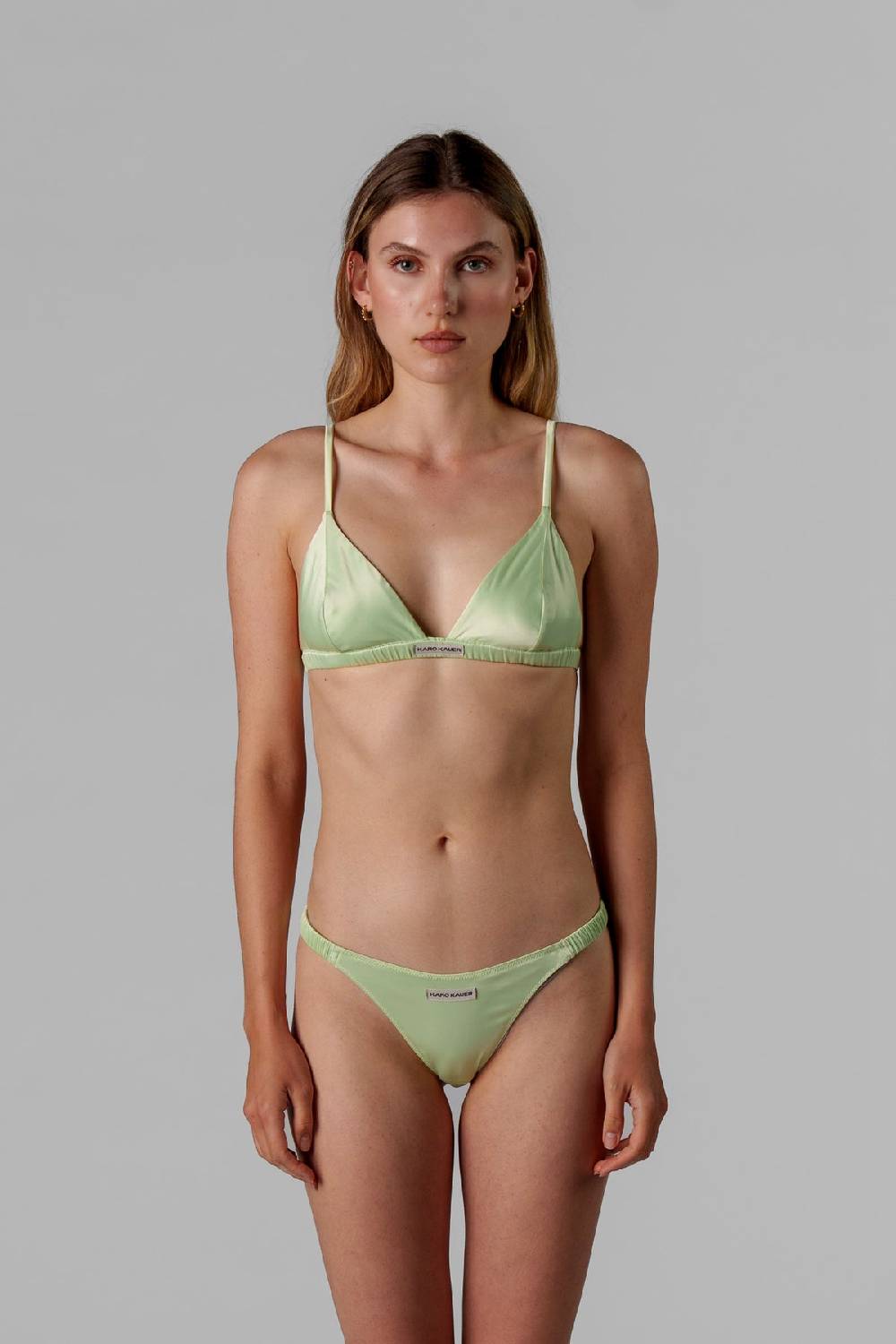 Karo Kauer Satin Bra Matcha 2025
