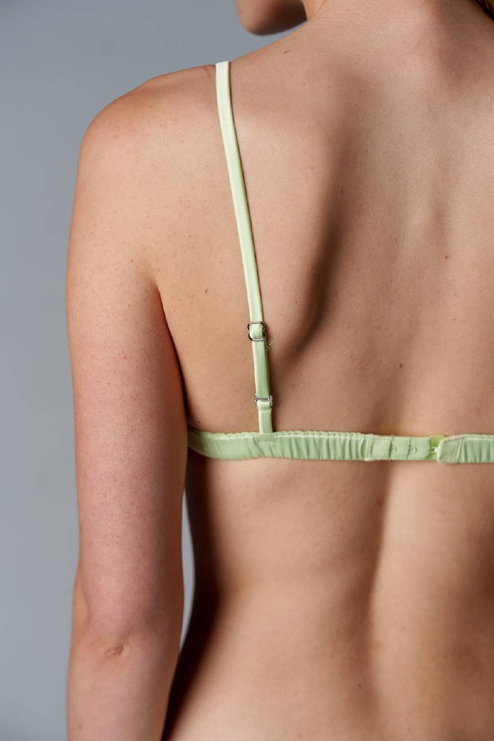 Karo Kauer Satin Bra Matcha 2025