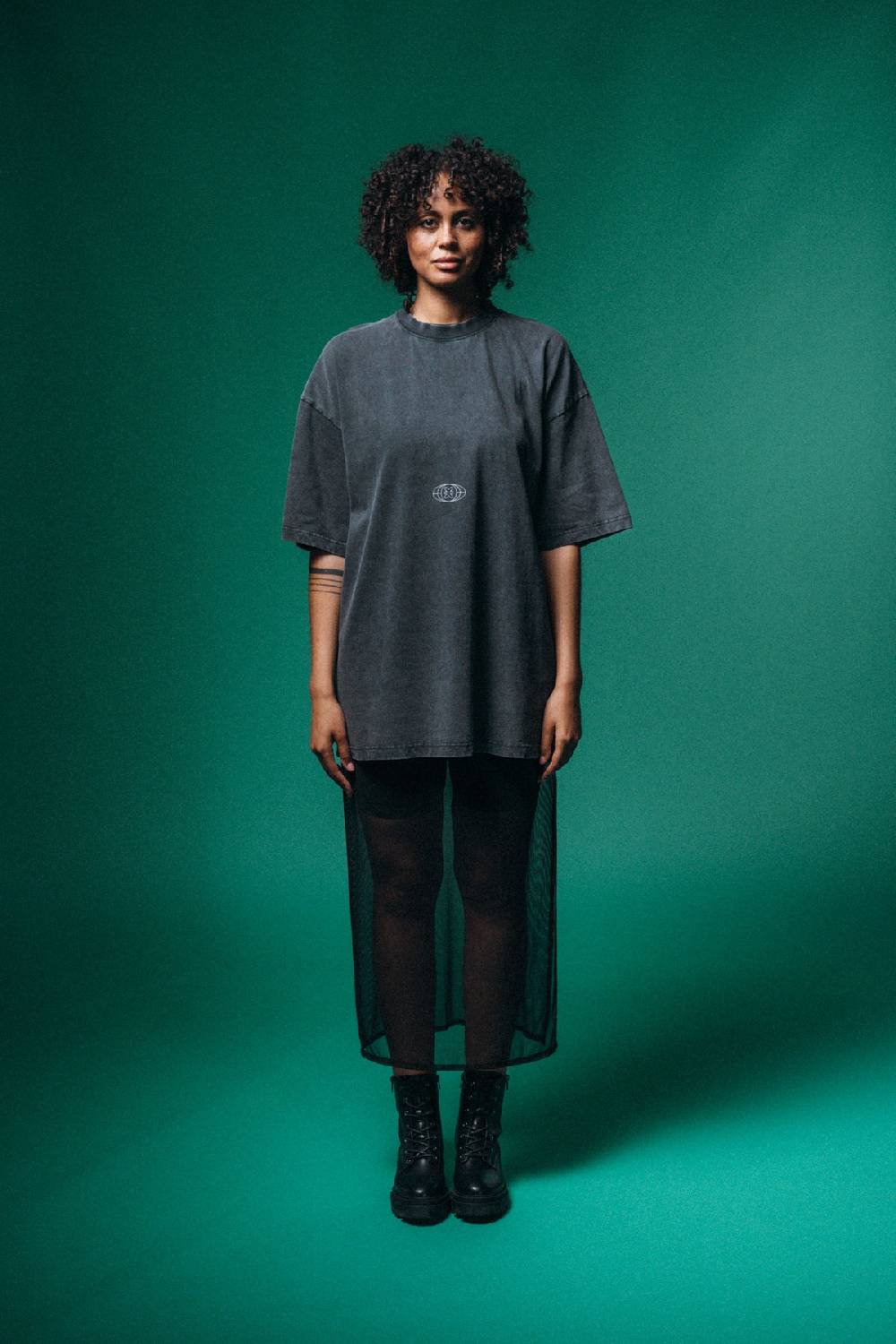 Karo Kauer PRE ORDER Mesh Skirt Black Outlet