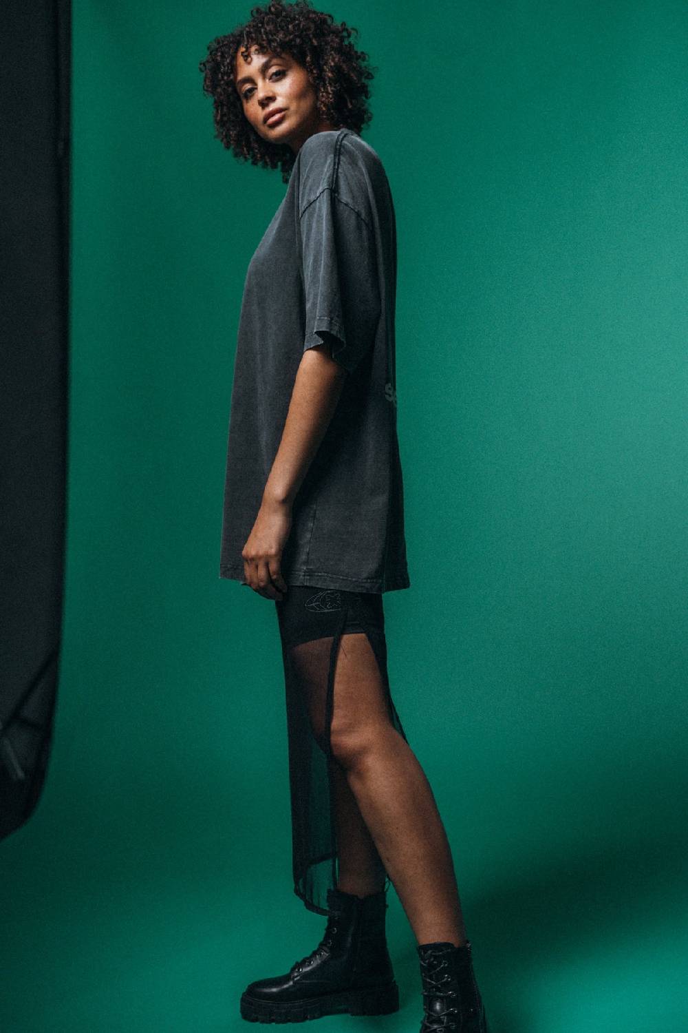 Karo Kauer PRE ORDER Mesh Skirt Black Outlet