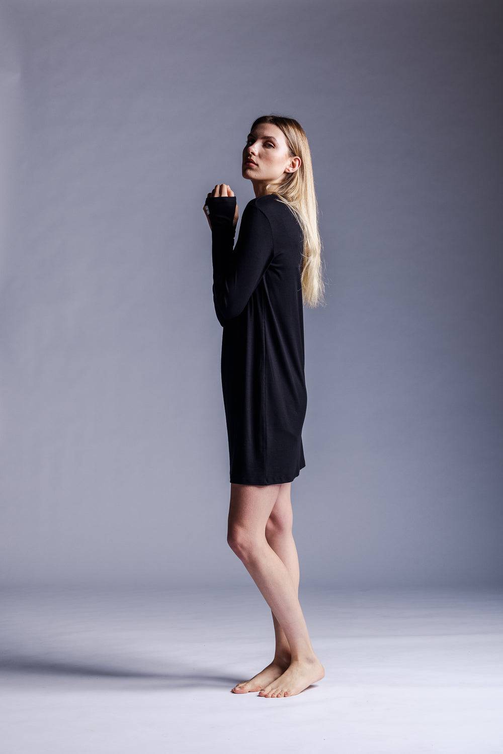 Karo Kauer Jersey Rib Dress Longsleeve Auslauf