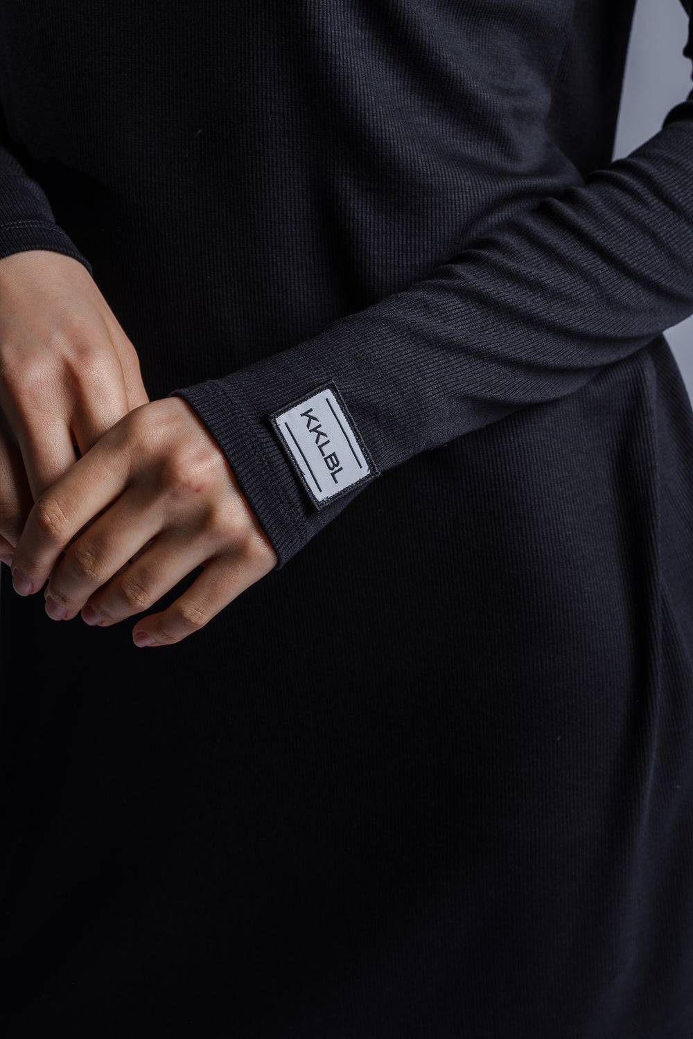 Karo Kauer Jersey Rib Dress Longsleeve Auslauf