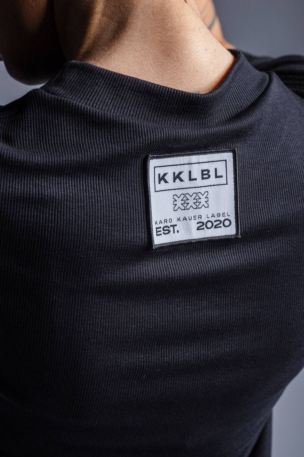 Karo Kauer Jersey Rib Dress Shortsleeve Verkauf