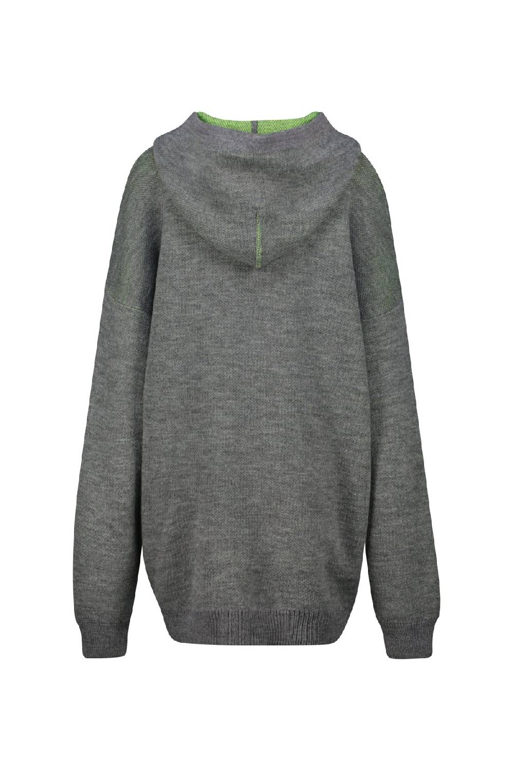 Karo Kauer Knit Hoodiedress Silver Grey Hotsell