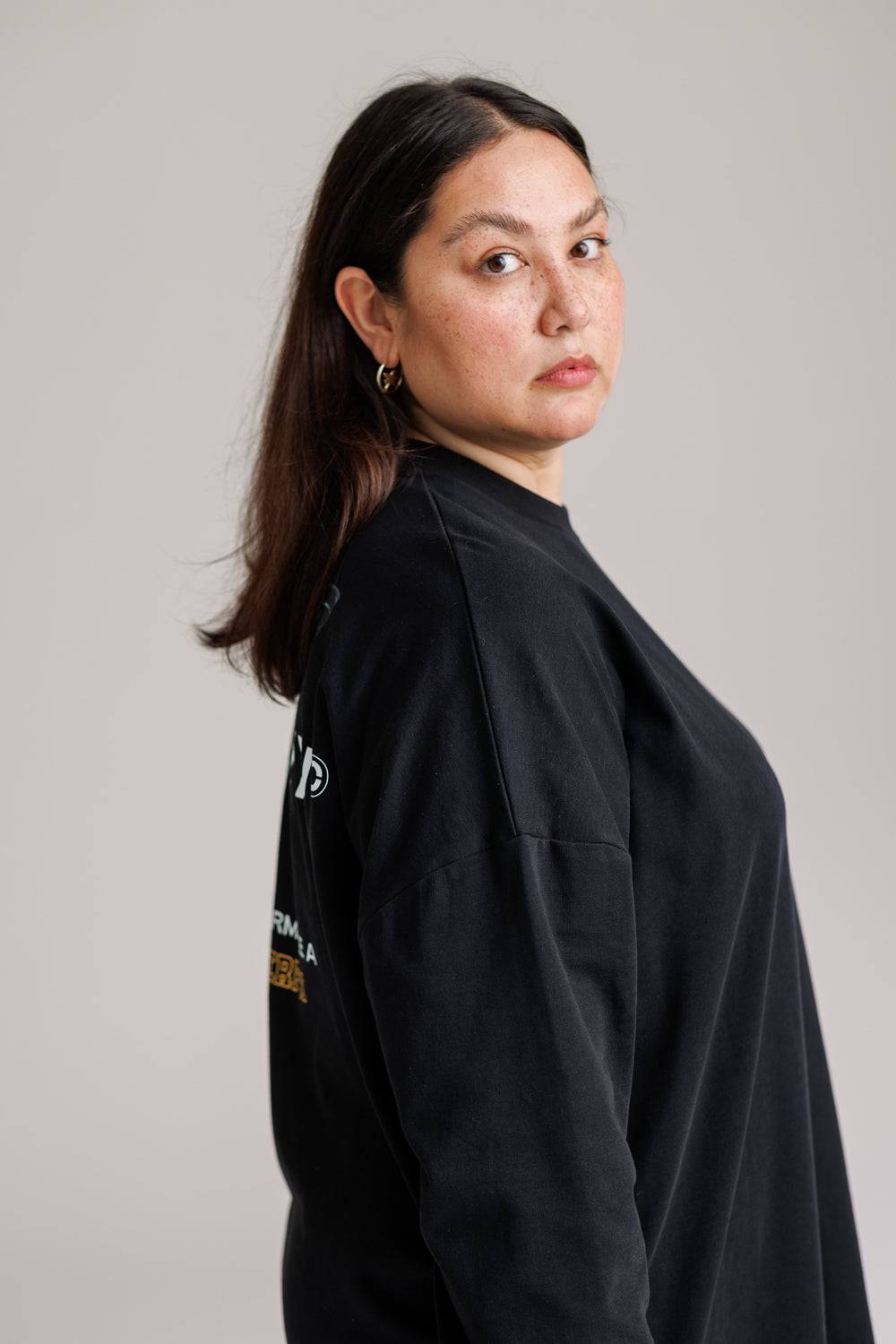 Karo Kauer Shirtdress Butterfly Black im Angebot