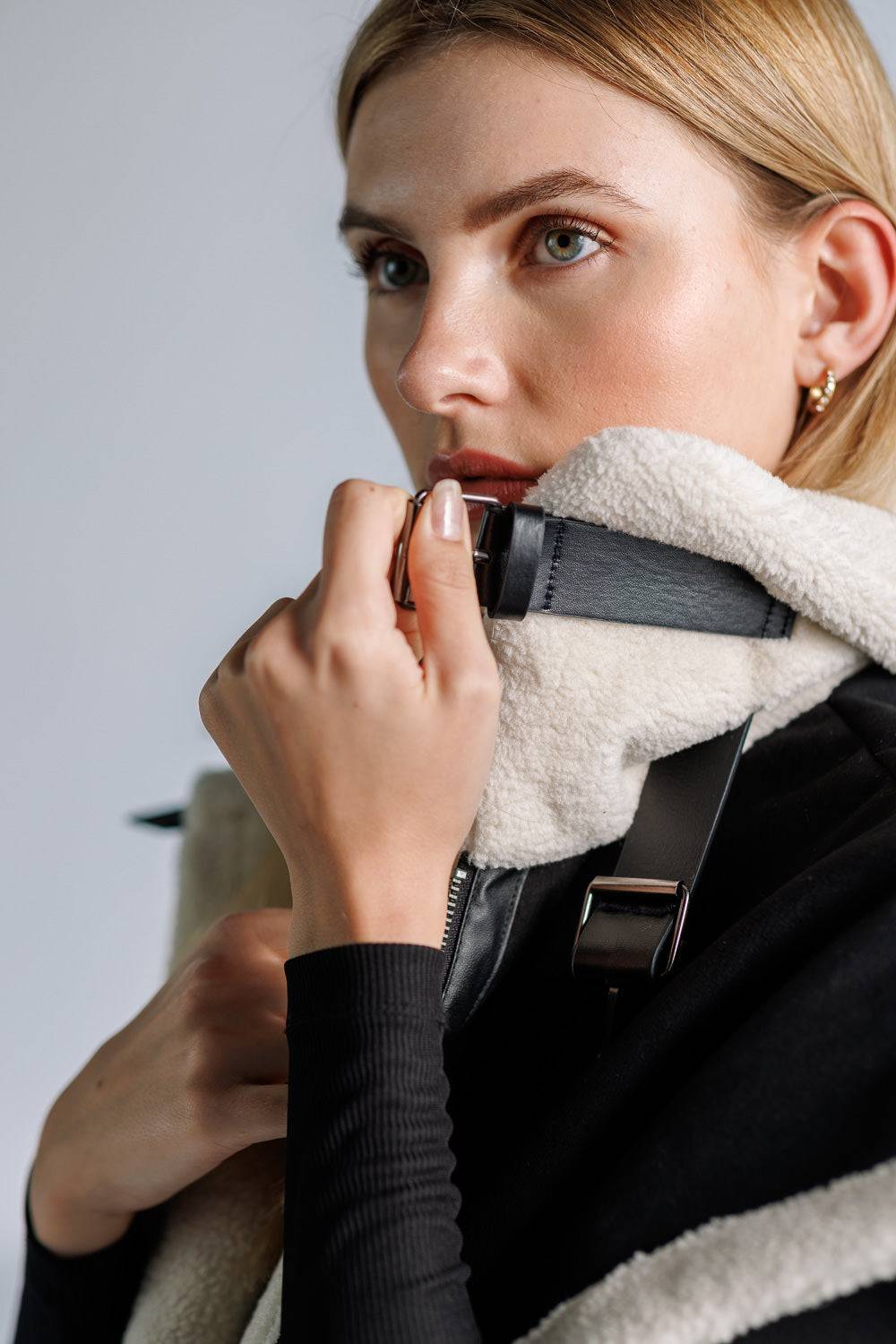 Karo Kauer Double Faced Vest Black Sonderangebot