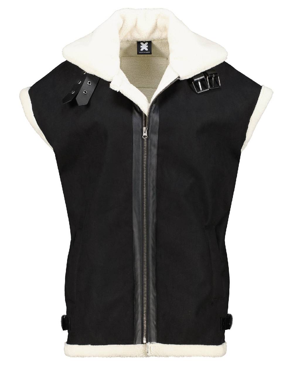 Karo Kauer Double Faced Vest Black Sonderangebot