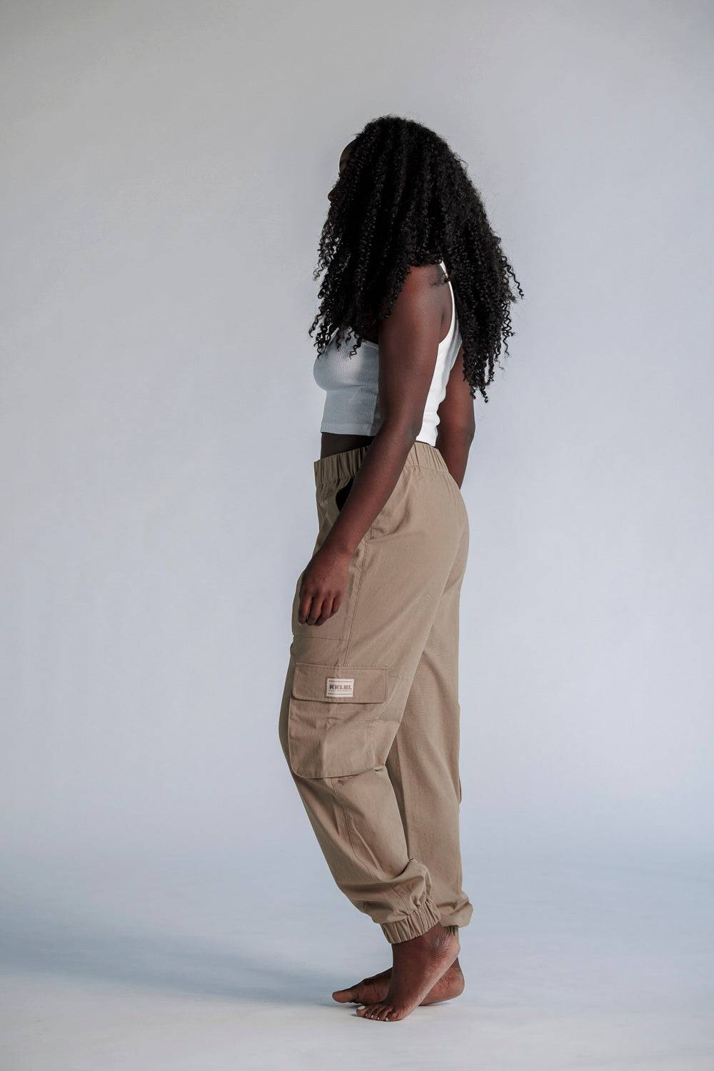 Karo Kauer Cargo Pants Mocca Versandkostenfrei