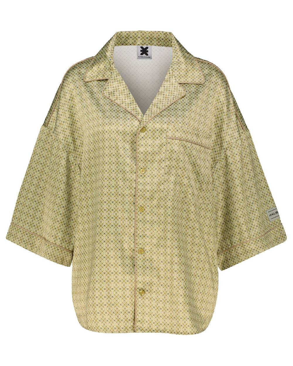 Karo Kauer Retro Shirt Khaki Weihnachtsangebot