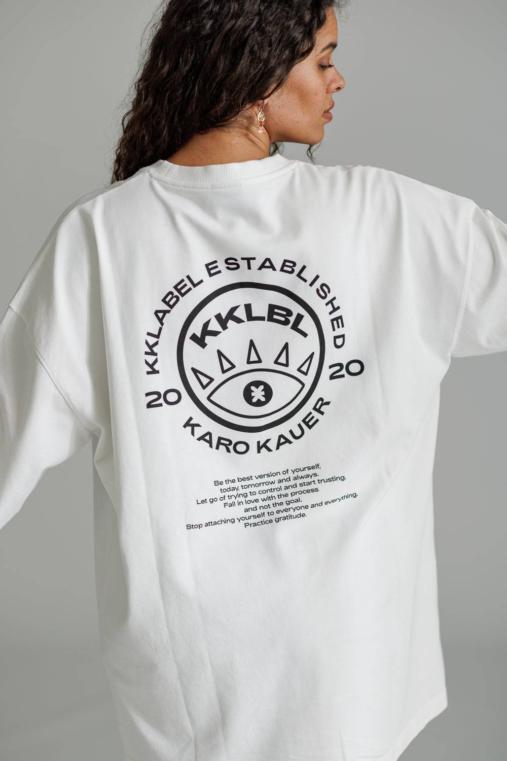 Karo Kauer Longsleeve White VIP-Rabatte