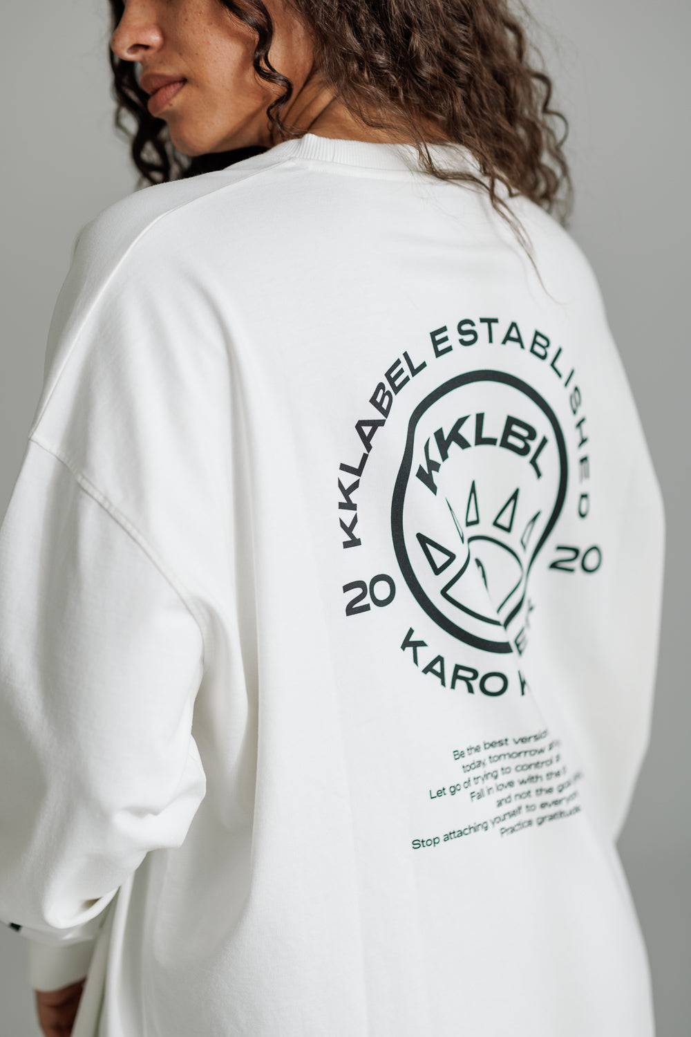 Karo Kauer Longsleeve White VIP-Rabatte