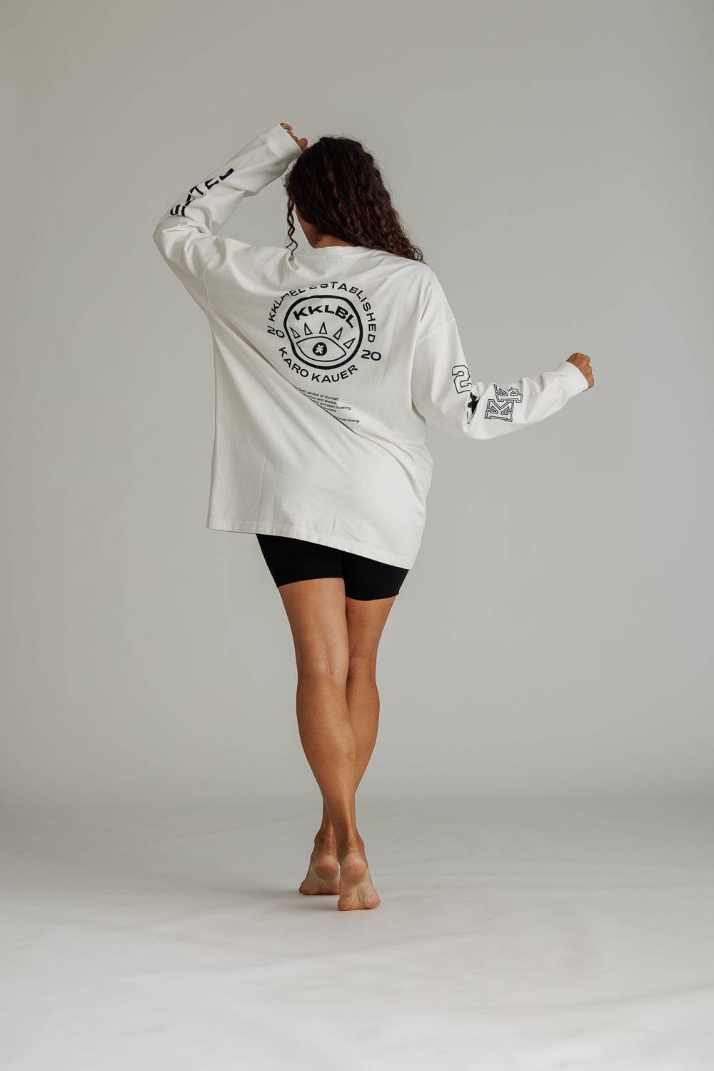 Karo Kauer Longsleeve White VIP-Rabatte