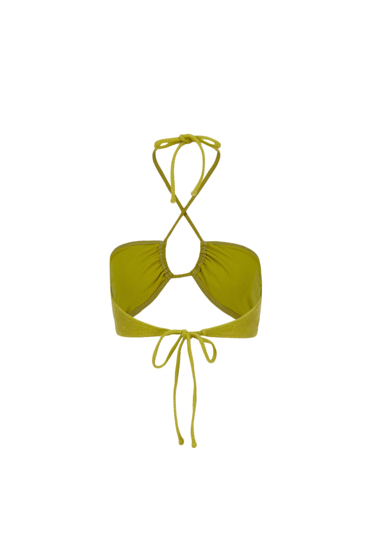 Karo Kauer Bikini Top Glitter Olive JETZT KAUFEN