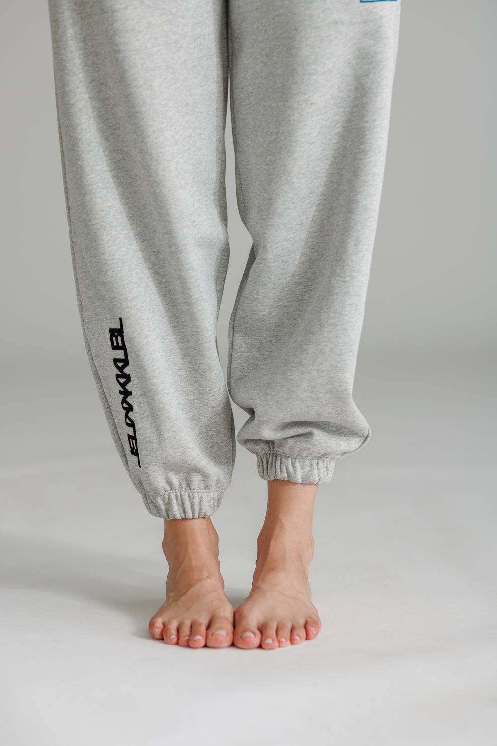 Karo Kauer Jogger Pants Grey Melange Clearance-Verkauf