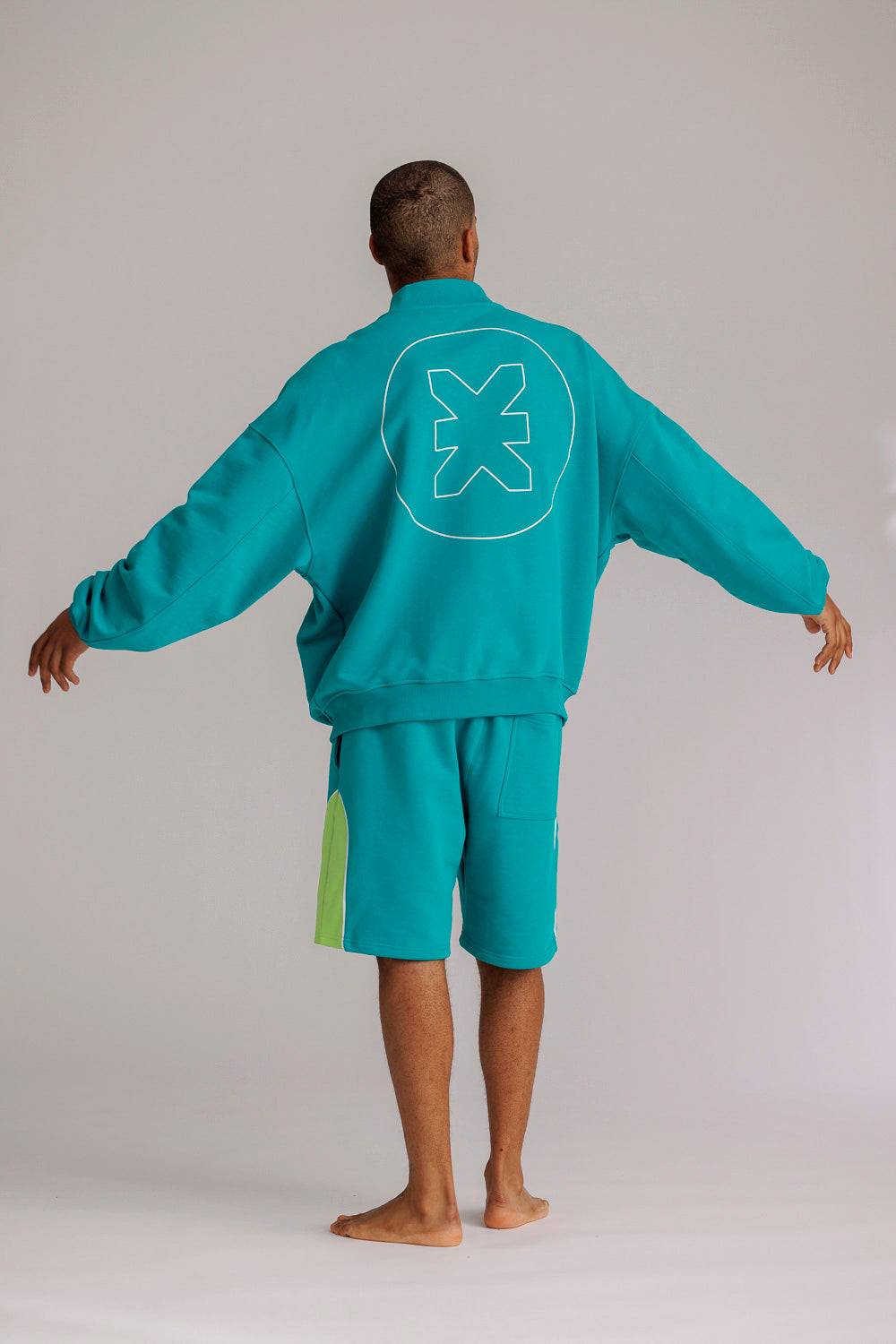 Karo Kauer Sweat Shorts Tile Blue Rabatte dieses Monats
