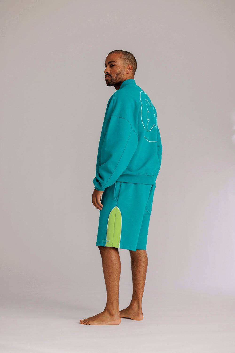 Karo Kauer Sweat Shorts Tile Blue Rabatte dieses Monats