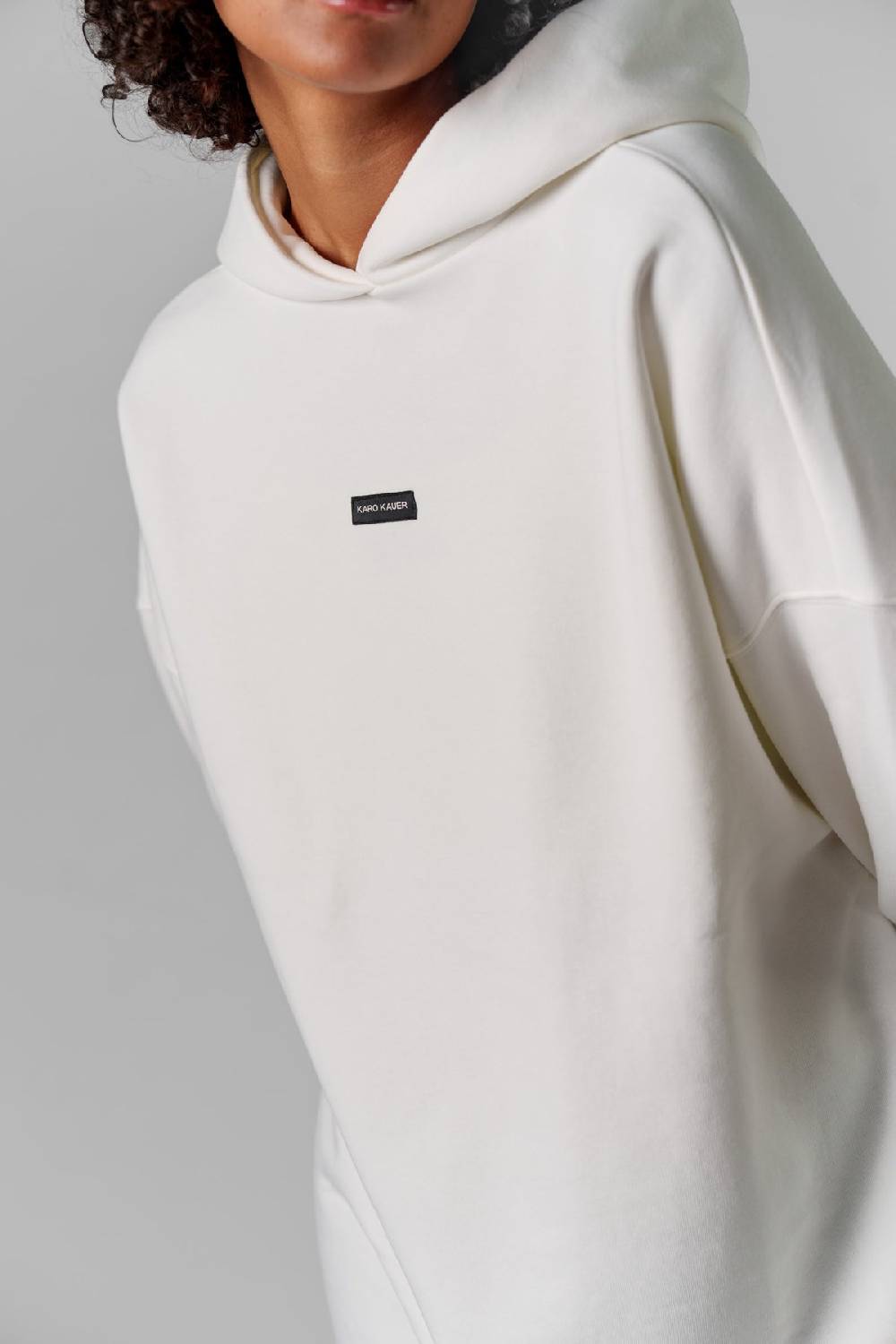 Karo Kauer Hoodie Dress Creme Hotsell