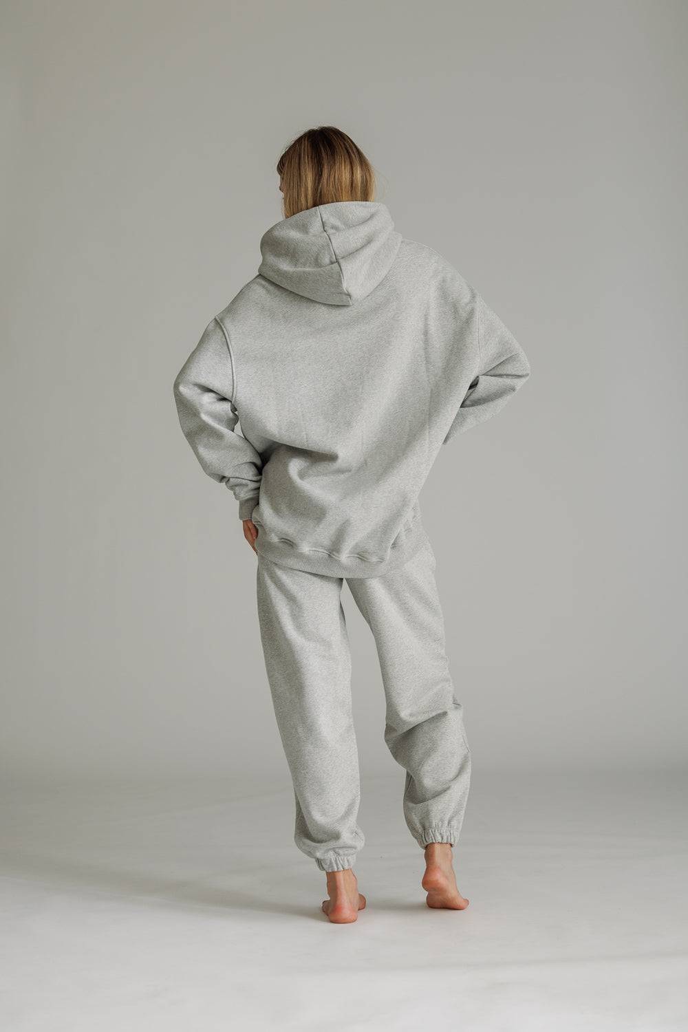 Karo Kauer Hoodie Grey Melange Fabrikpreis
