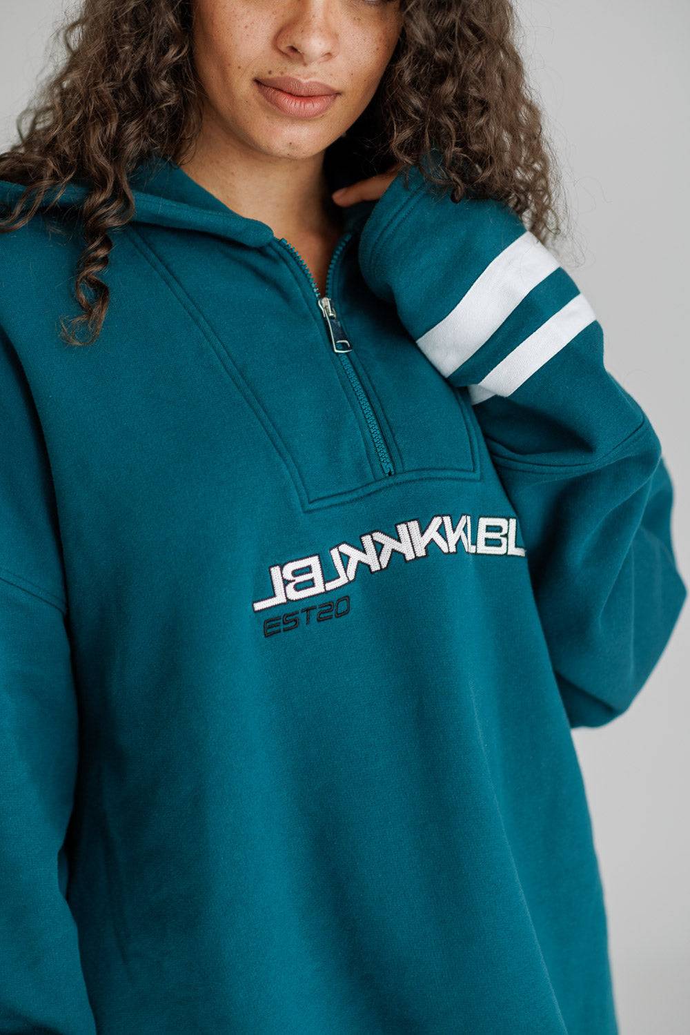 Karo Kauer Zipped Sweater Green Sonderangebot