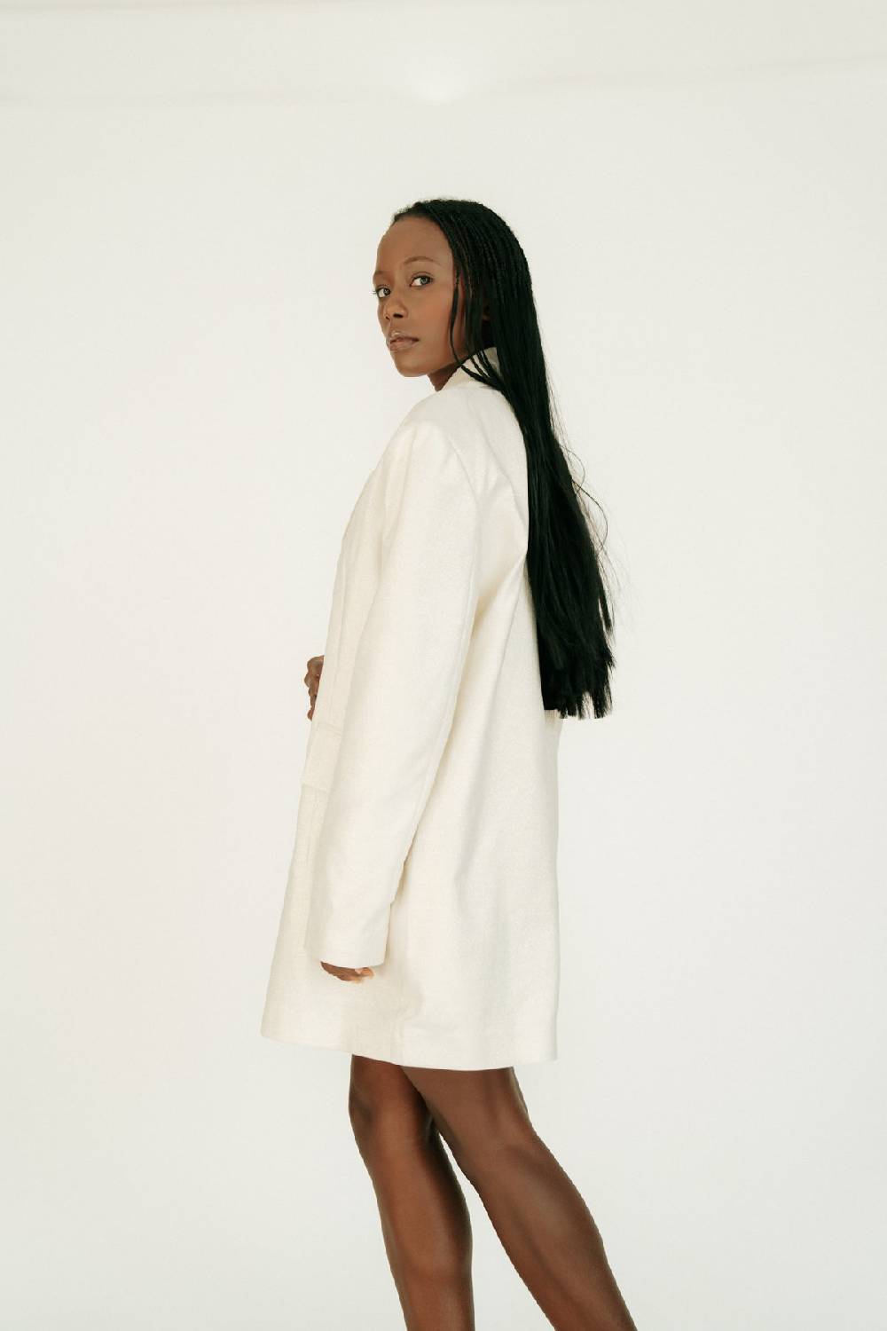 Karo Kauer Glam Blazer Dress Champagner Begrenztes Angebot