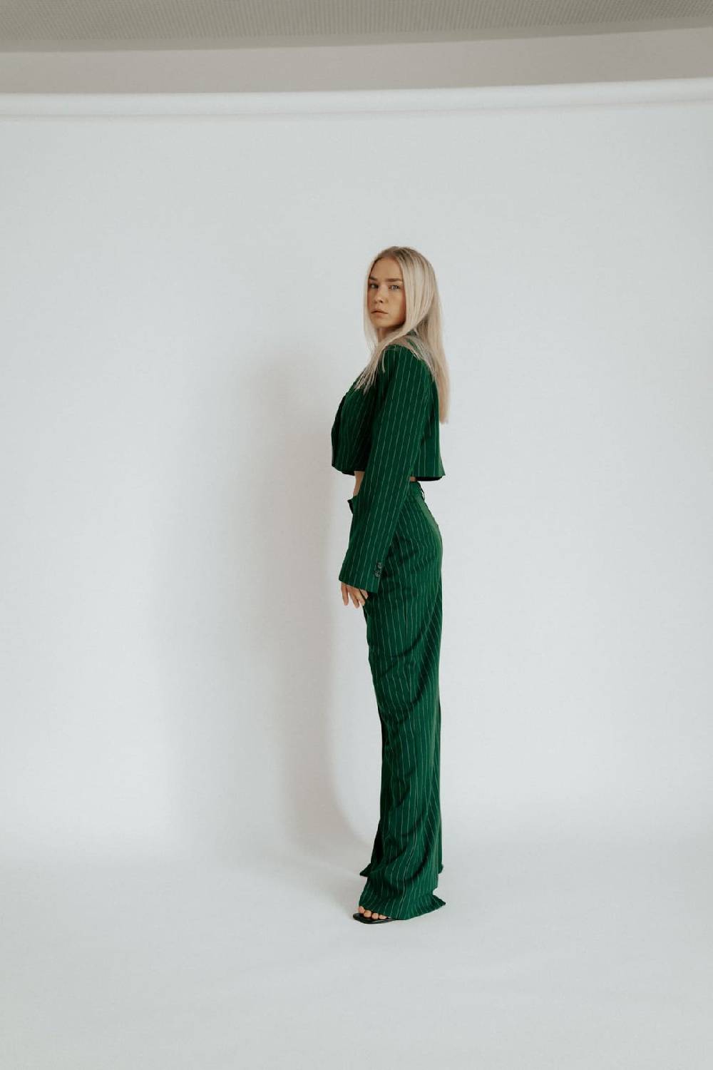 Karo Kauer Blazer Short Sapphire Green Online Shopping