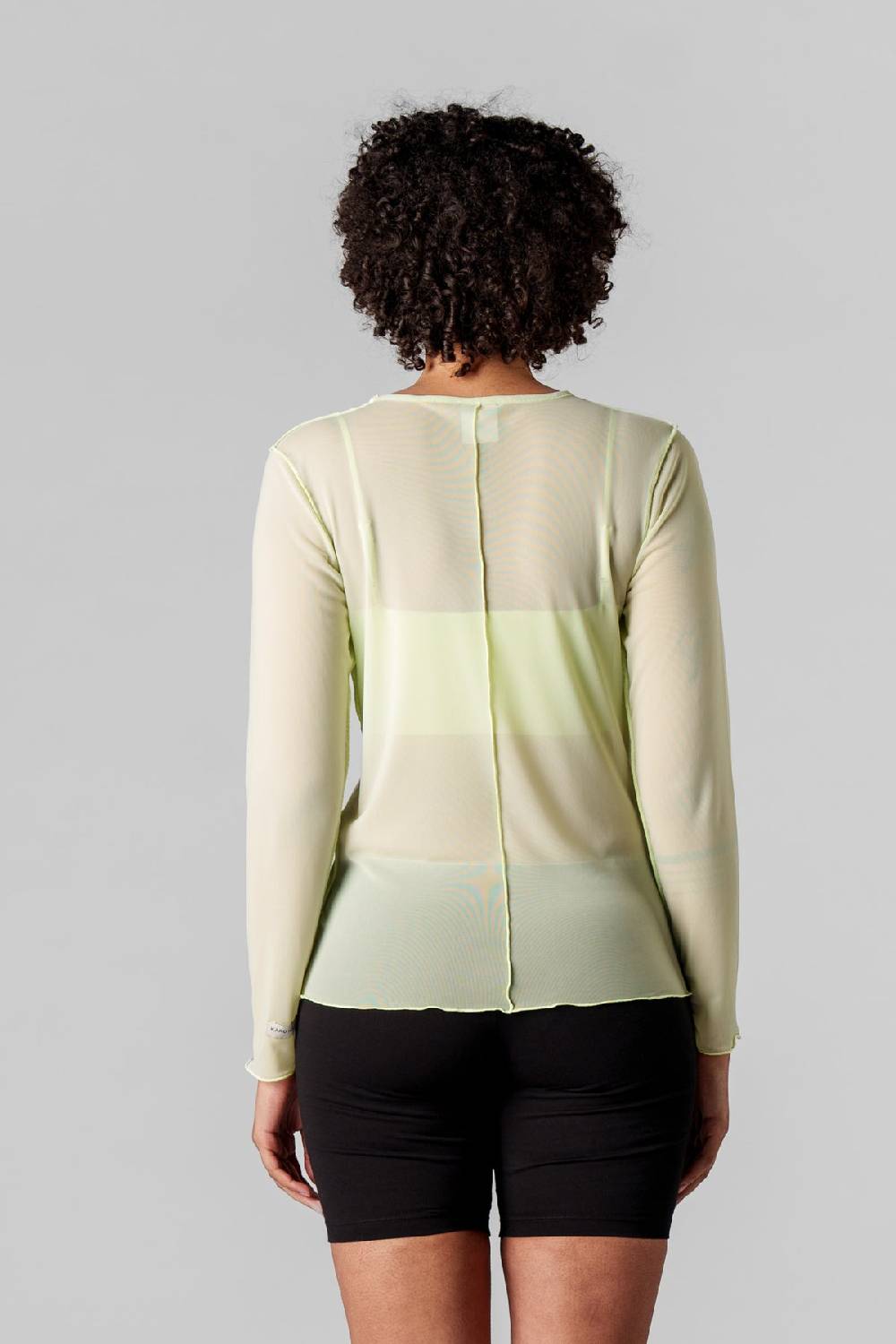 Karo Kauer Mesh Longsleeve Matcha Preisnachlass