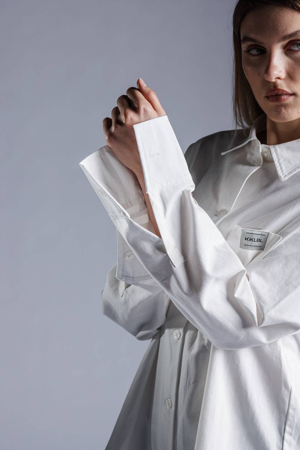 Karo Kauer Woven Blouse White Black Friday