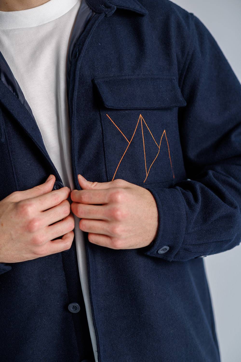 Karo Kauer Overshirt Dark Blue Vatertagsangebot